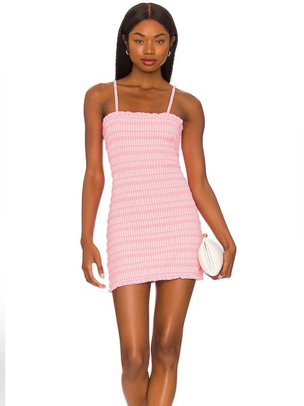 Mikoh Pink Striped Smocked Mini Dress - Women